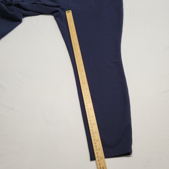 Tahari Womens Leggings Pants 1X Pull On Elastic Waist Stretch Navy Blue - Picture 12 of 16